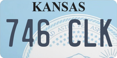 KS license plate 746CLK