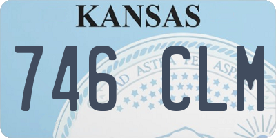 KS license plate 746CLM