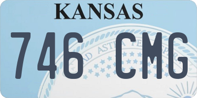 KS license plate 746CMG