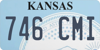 KS license plate 746CMI