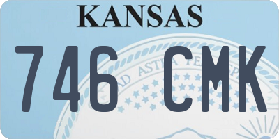 KS license plate 746CMK