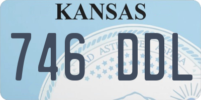 KS license plate 746DDL