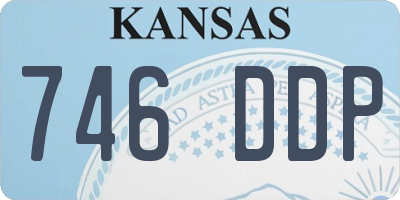 KS license plate 746DDP