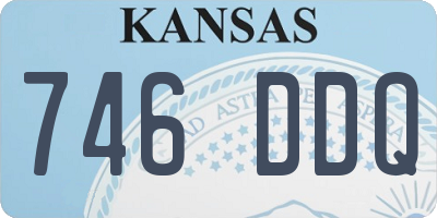 KS license plate 746DDQ