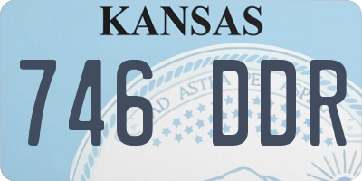 KS license plate 746DDR