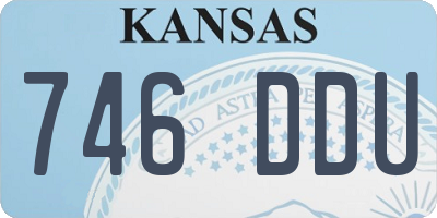 KS license plate 746DDU