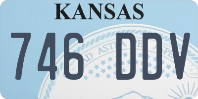 KS license plate 746DDV