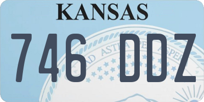 KS license plate 746DDZ