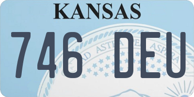 KS license plate 746DEU