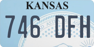 KS license plate 746DFH