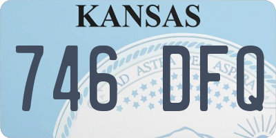KS license plate 746DFQ