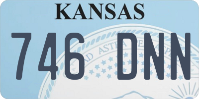KS license plate 746DNN