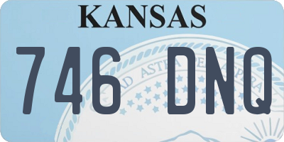 KS license plate 746DNQ