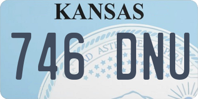 KS license plate 746DNU