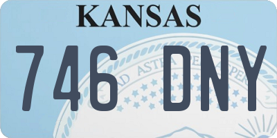 KS license plate 746DNY