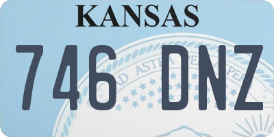 KS license plate 746DNZ
