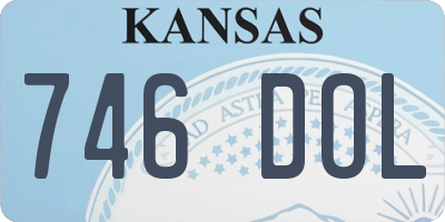 KS license plate 746DOL