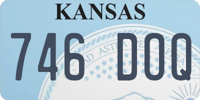 KS license plate 746DOQ
