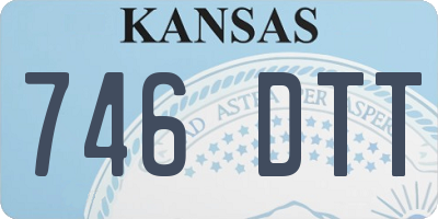 KS license plate 746DTT