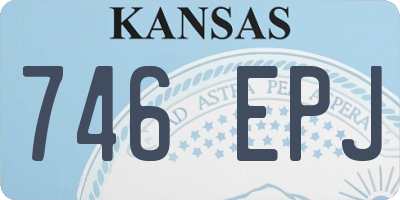 KS license plate 746EPJ