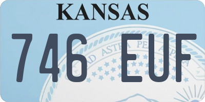 KS license plate 746EUF