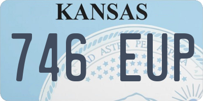 KS license plate 746EUP