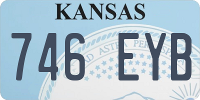 KS license plate 746EYB