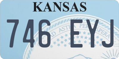 KS license plate 746EYJ