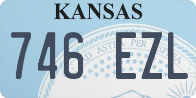 KS license plate 746EZL