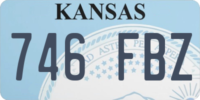 KS license plate 746FBZ