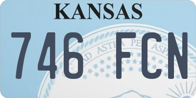 KS license plate 746FCN