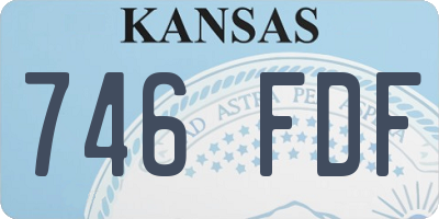 KS license plate 746FDF