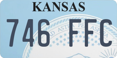 KS license plate 746FFC