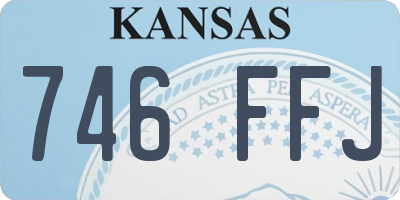 KS license plate 746FFJ