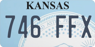 KS license plate 746FFX