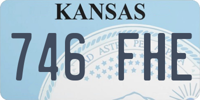 KS license plate 746FHE