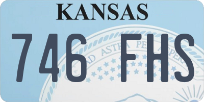 KS license plate 746FHS