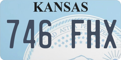 KS license plate 746FHX
