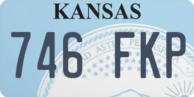 KS license plate 746FKP
