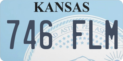 KS license plate 746FLM