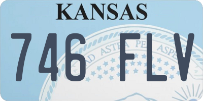 KS license plate 746FLV
