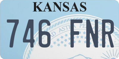 KS license plate 746FNR