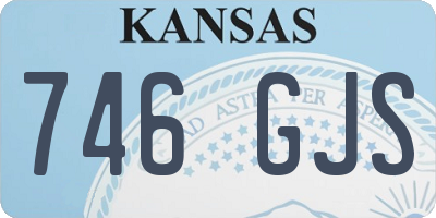 KS license plate 746GJS