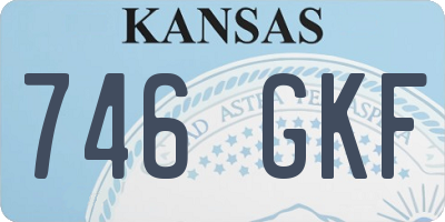 KS license plate 746GKF