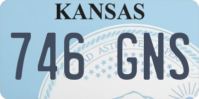 KS license plate 746GNS