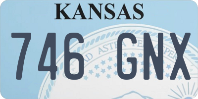 KS license plate 746GNX