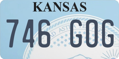KS license plate 746GOG