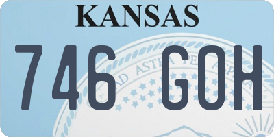 KS license plate 746GOH