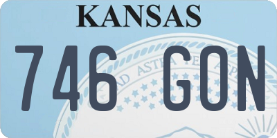 KS license plate 746GON