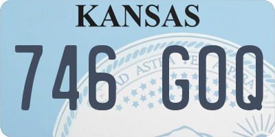 KS license plate 746GOQ